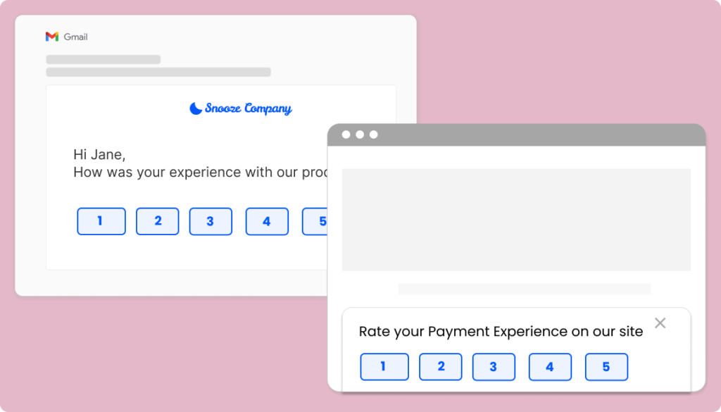 Distribute surveys via email, website embed or shareable link