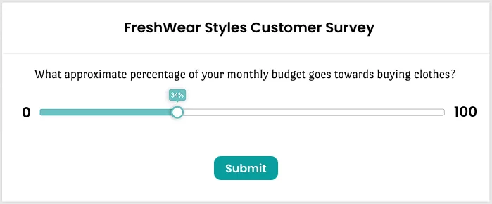 Slider question example