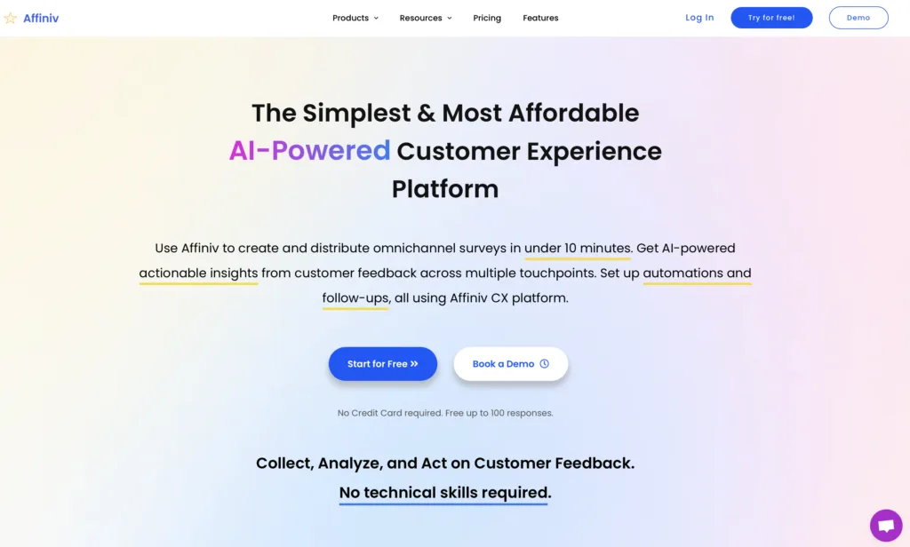 Affiniv is the simplest and most affordable customer experience platform