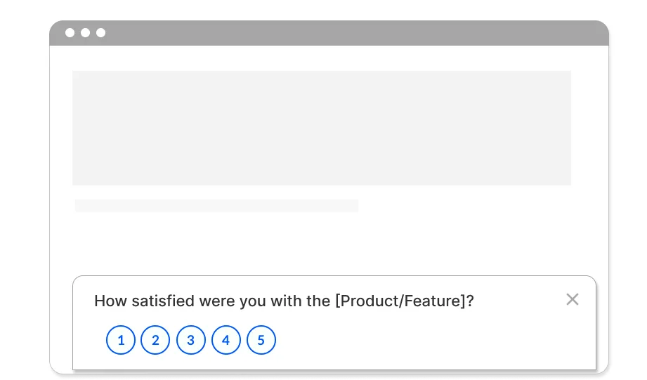 CSAT Survey on Web and App