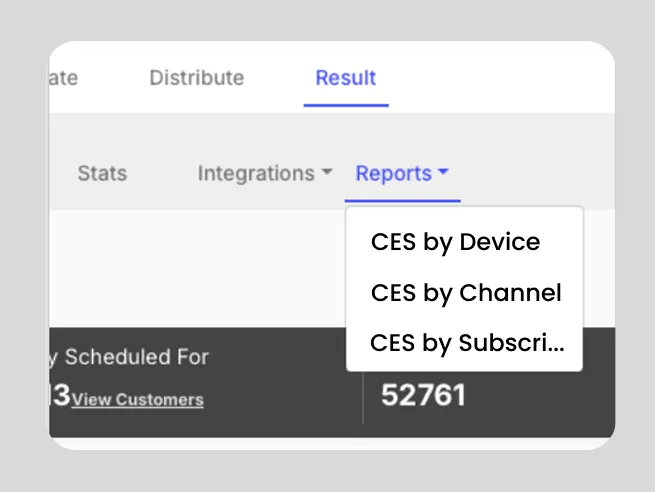 Affiniv CX dashboard offers segment-wise CES reports for deep dive
