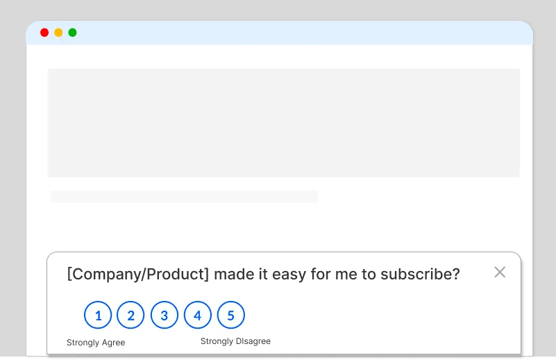 Show CES Survey on Website or App using Affiniv