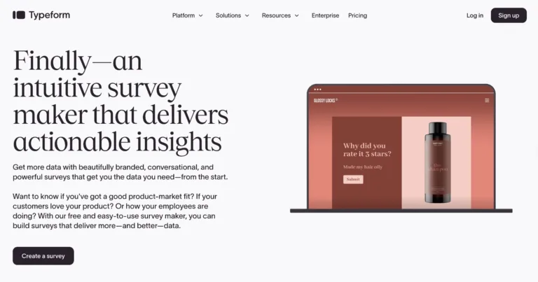 Typeform is one of the leading Delighted alternatives.